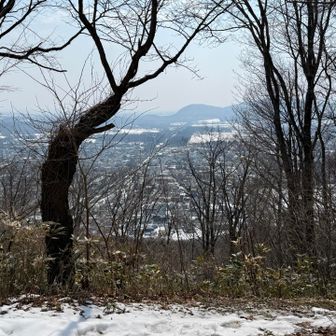 新得の町が見えました