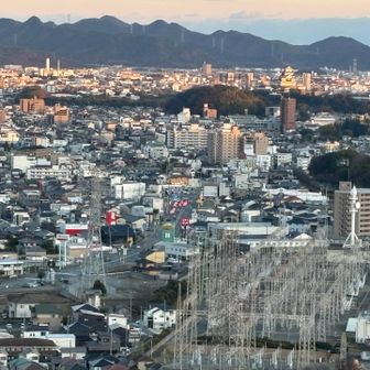 お城🏯も山並みもクッキリ✨