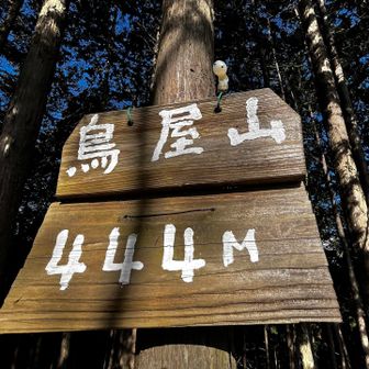 鳥屋山　でエネルギー補給