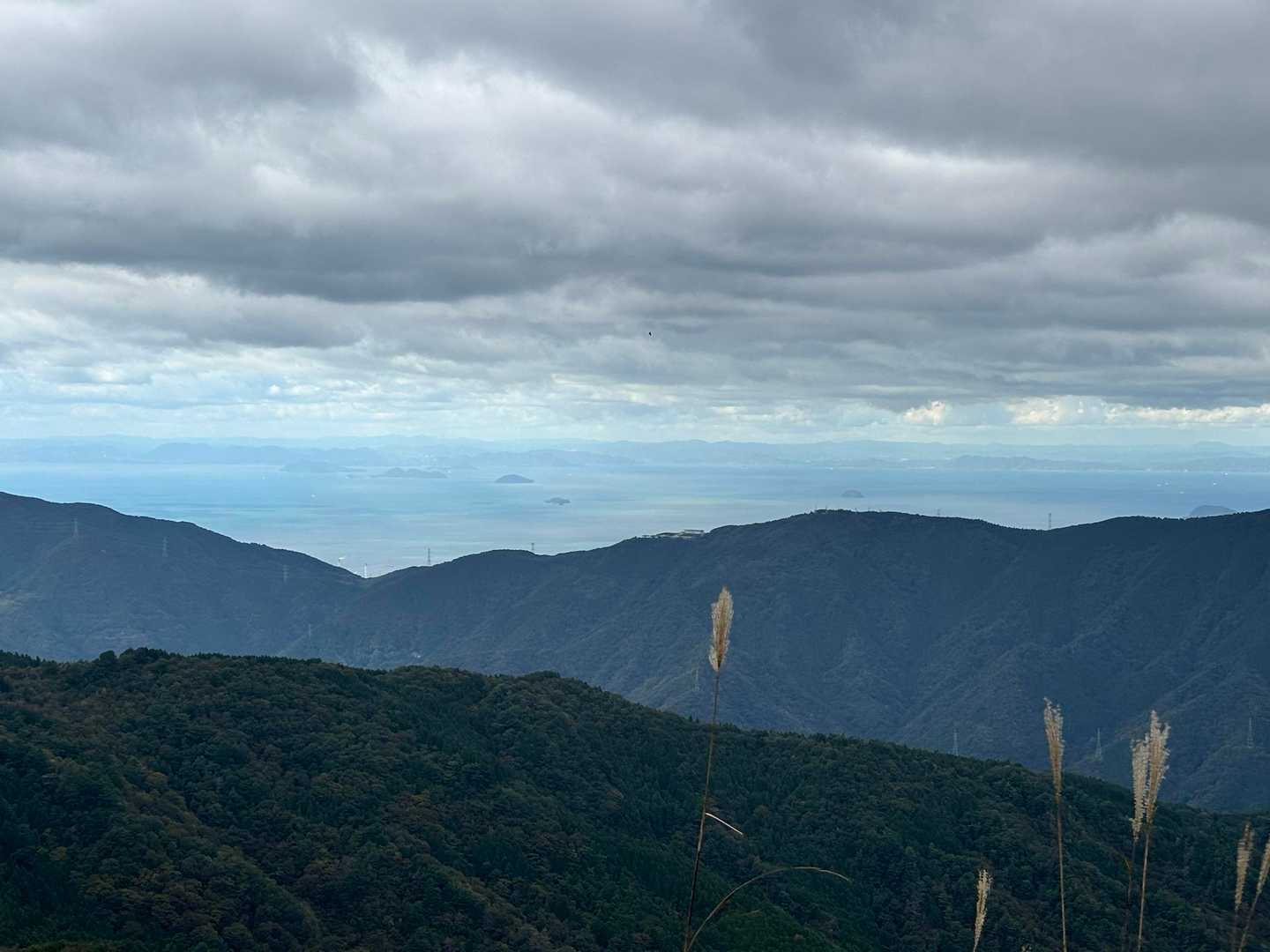 岡山が見えますね