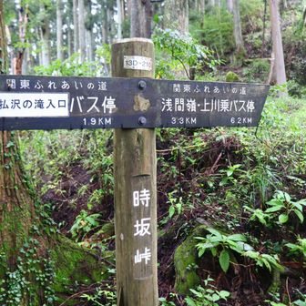 時坂峠。