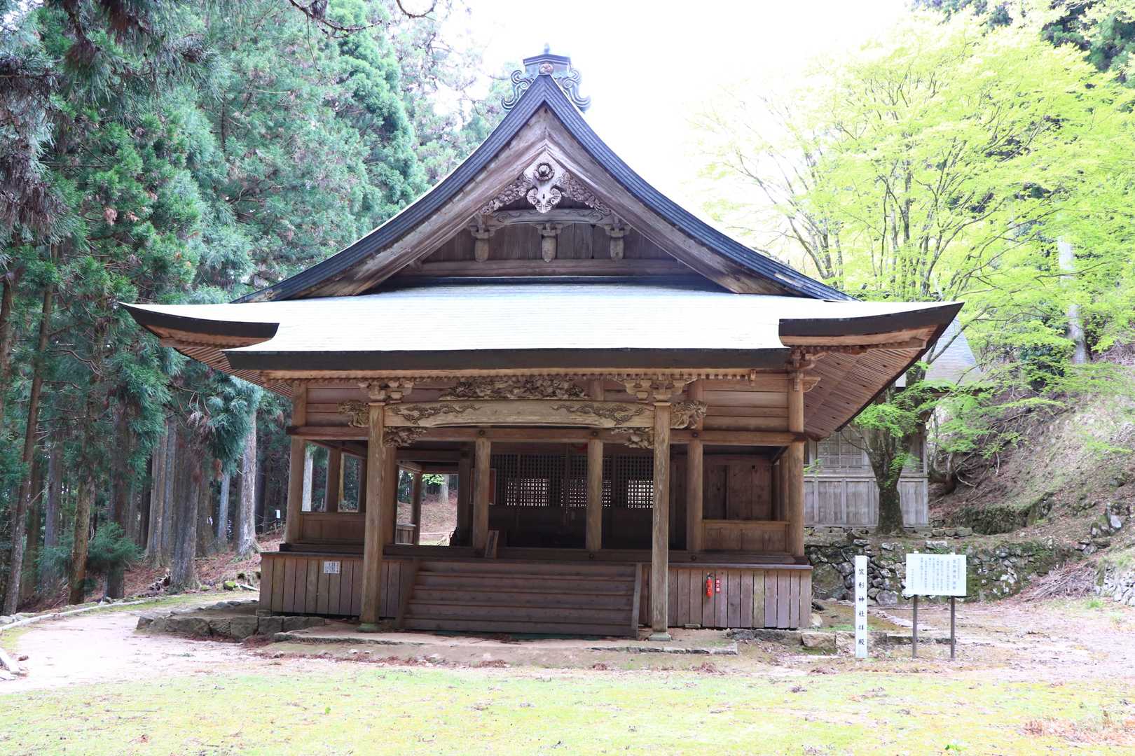 笠形神社拝殿
この神社は、大化の改新の頃からある大変歴史のある神社だそうです。