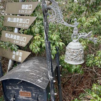 登頂名簿　鐘🔔を慣らす