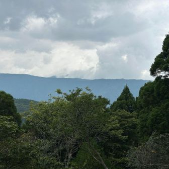 さらに少し先の607m地点へ。少しだけ眺望ありますが、どこの山かな？