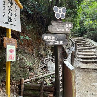 竹の下道へと続く