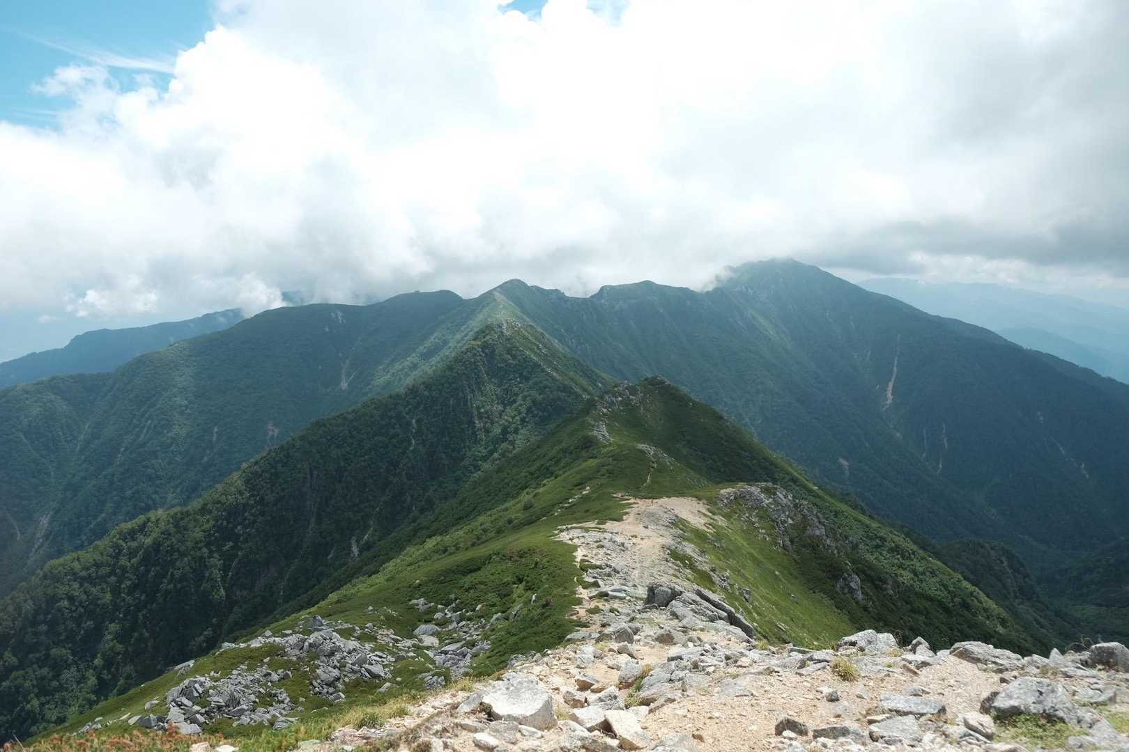 千畳敷〜空木岳〜池山尾根 縦走コースの写真
