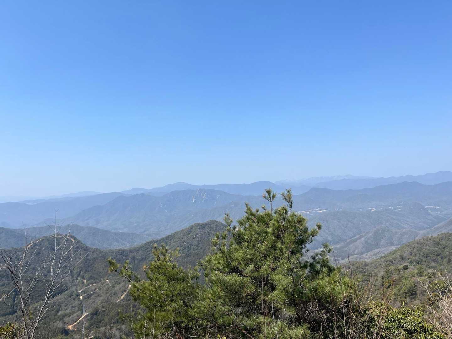 玖波駅-行者山-傘山登山口-傘山 周回コースの写真