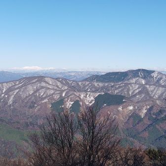野坂岳(右)と白山(左奥)🏔️