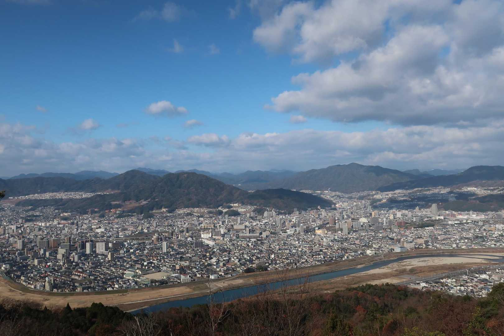  戸坂駅-松笠観音寺-松笠山-蝦蟇ヶ峠-二ヶ城山-高陽中央 縦走コースの写真