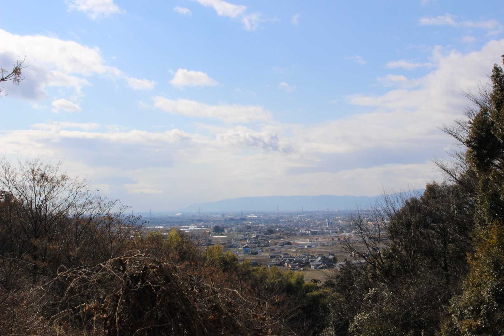 船来山登り口-船来山-郡府山-船来山散策遊歩道入り口 周回コースの写真