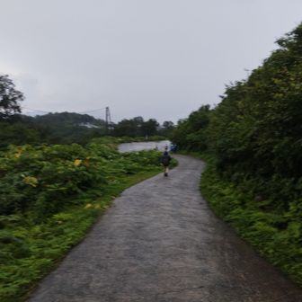 登山口からまた雨が降り出し、終了！