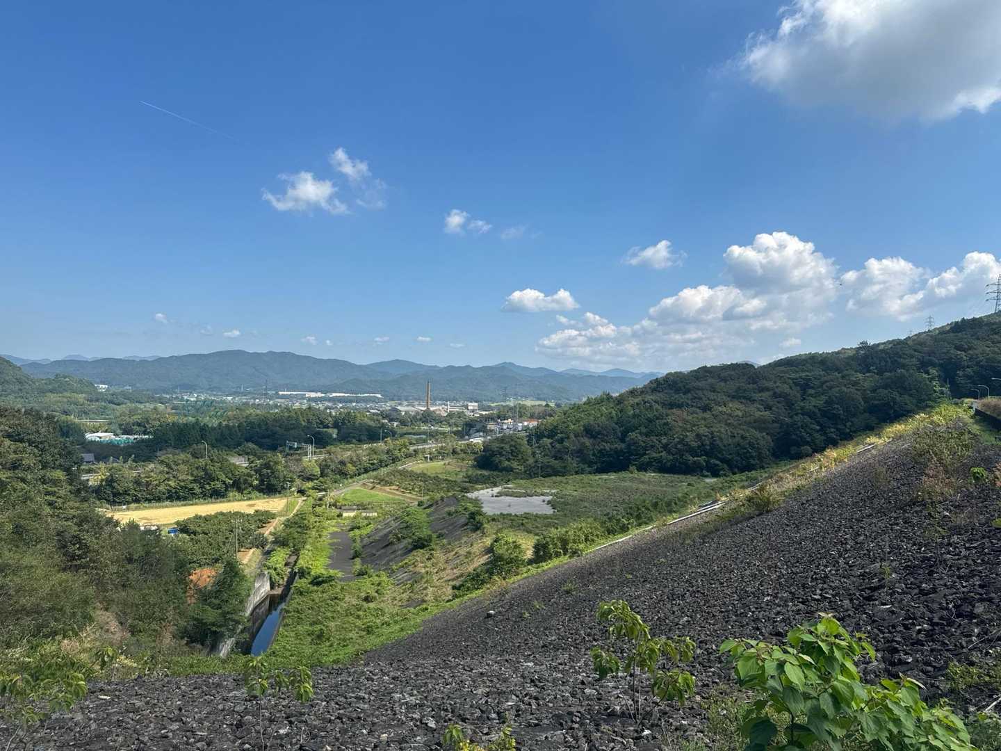 堰堤からの眺望✨
