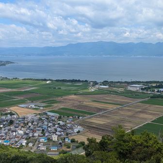 琵琶湖💙と比良山系⛰️