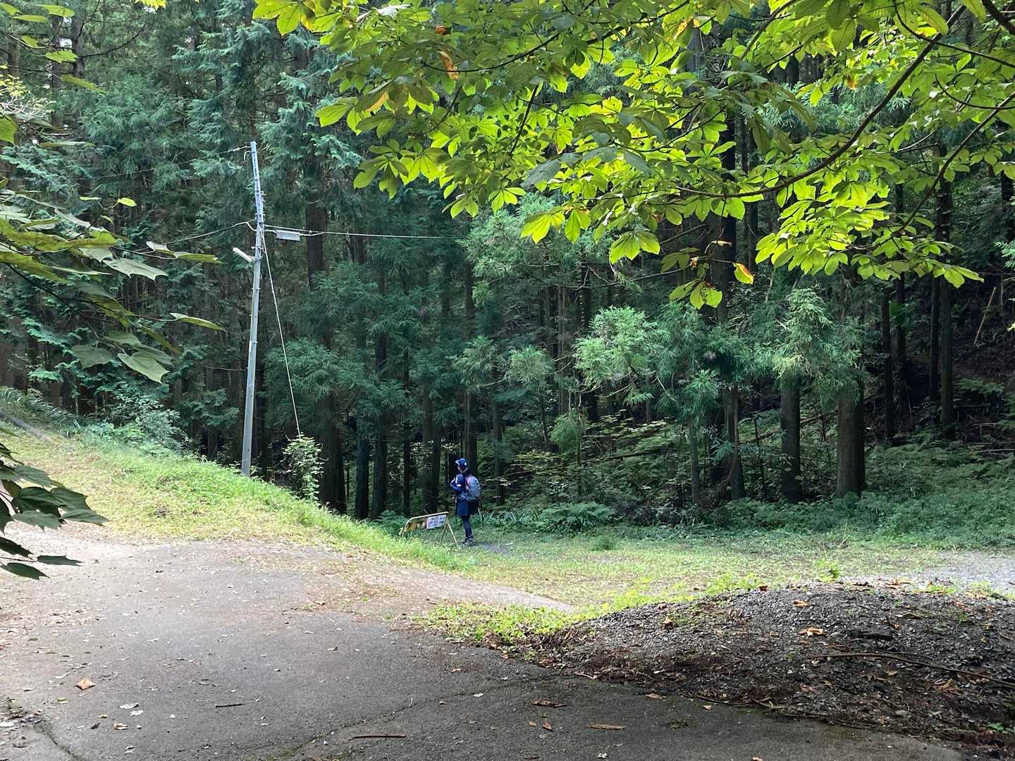 北向き地蔵の下すぐ
道が4つに分かれていて
左から2つ目の道へ

この前は1番右の道
熊情報もあったし
天気もよくなかったから怖かった道