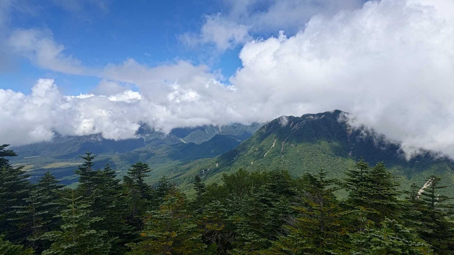 錫ヶ岳方面