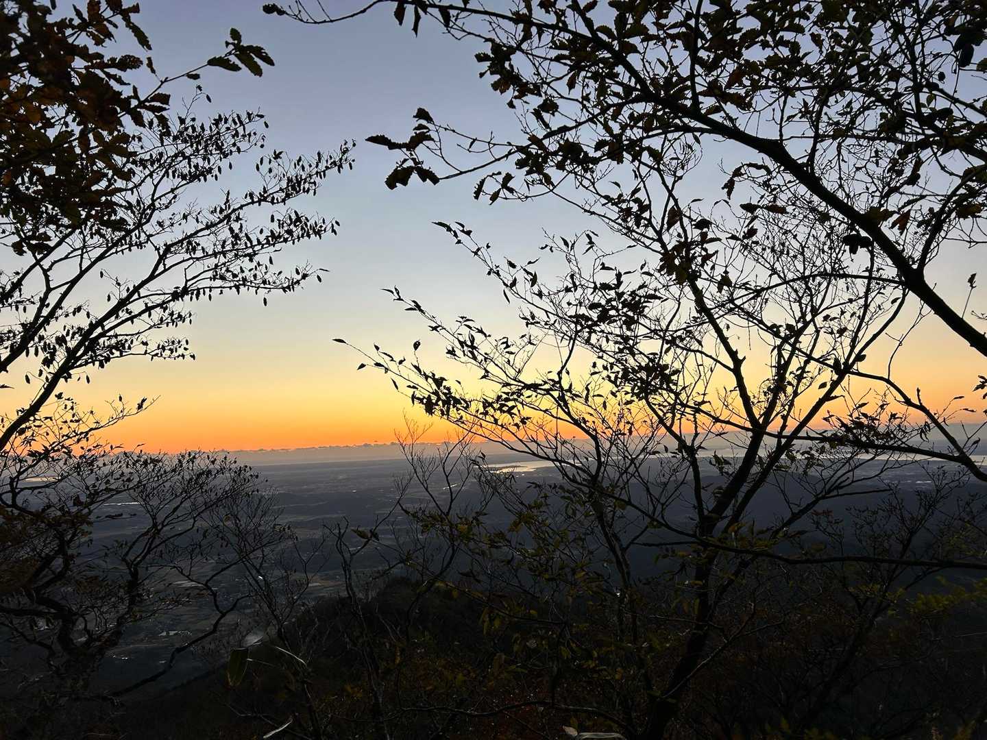 東の空が明るくなってきた