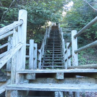 次は、気になっていた、安見ヶ城山方面の階段へ