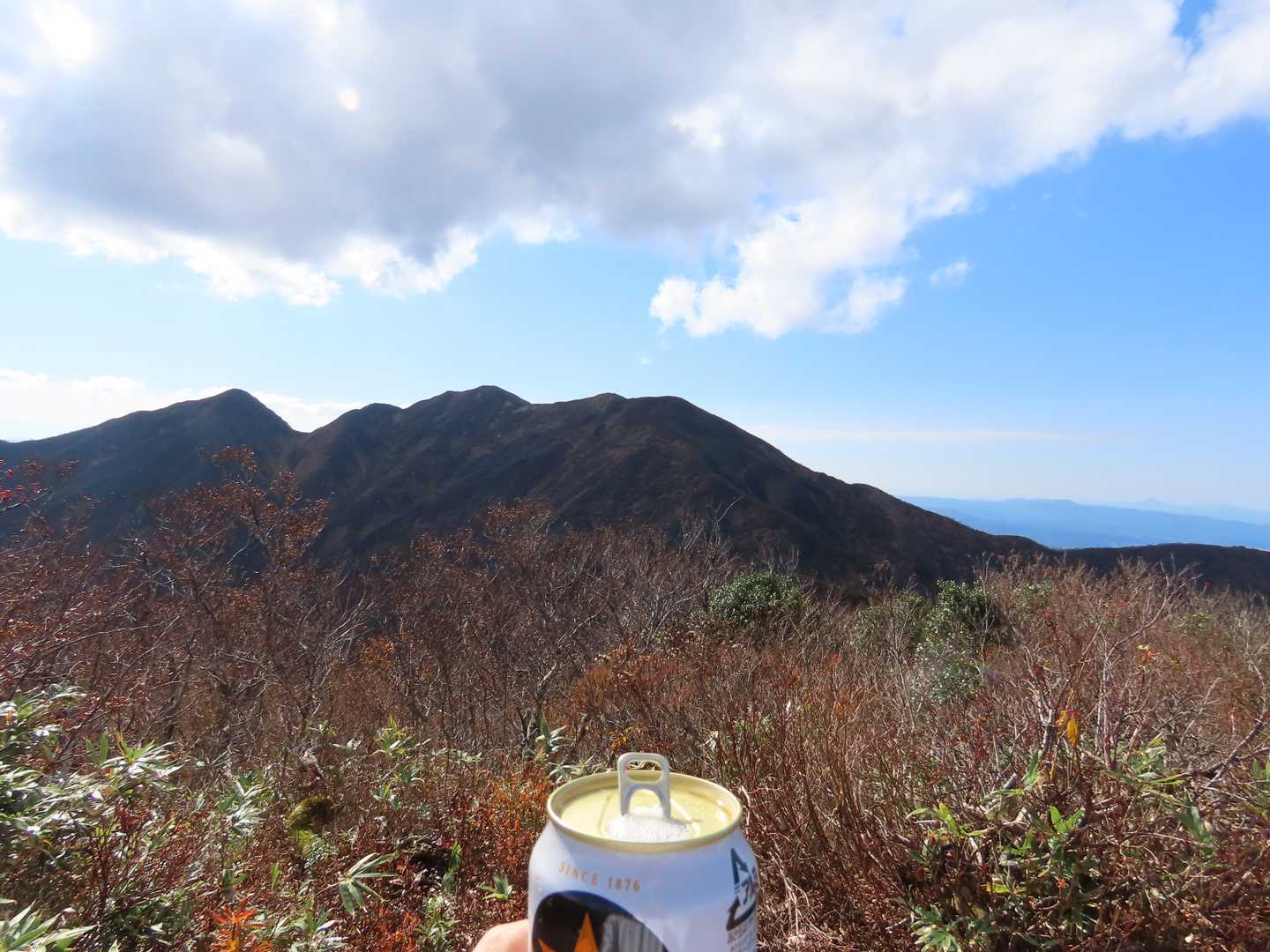 粟ヶ岳に乾杯‼️