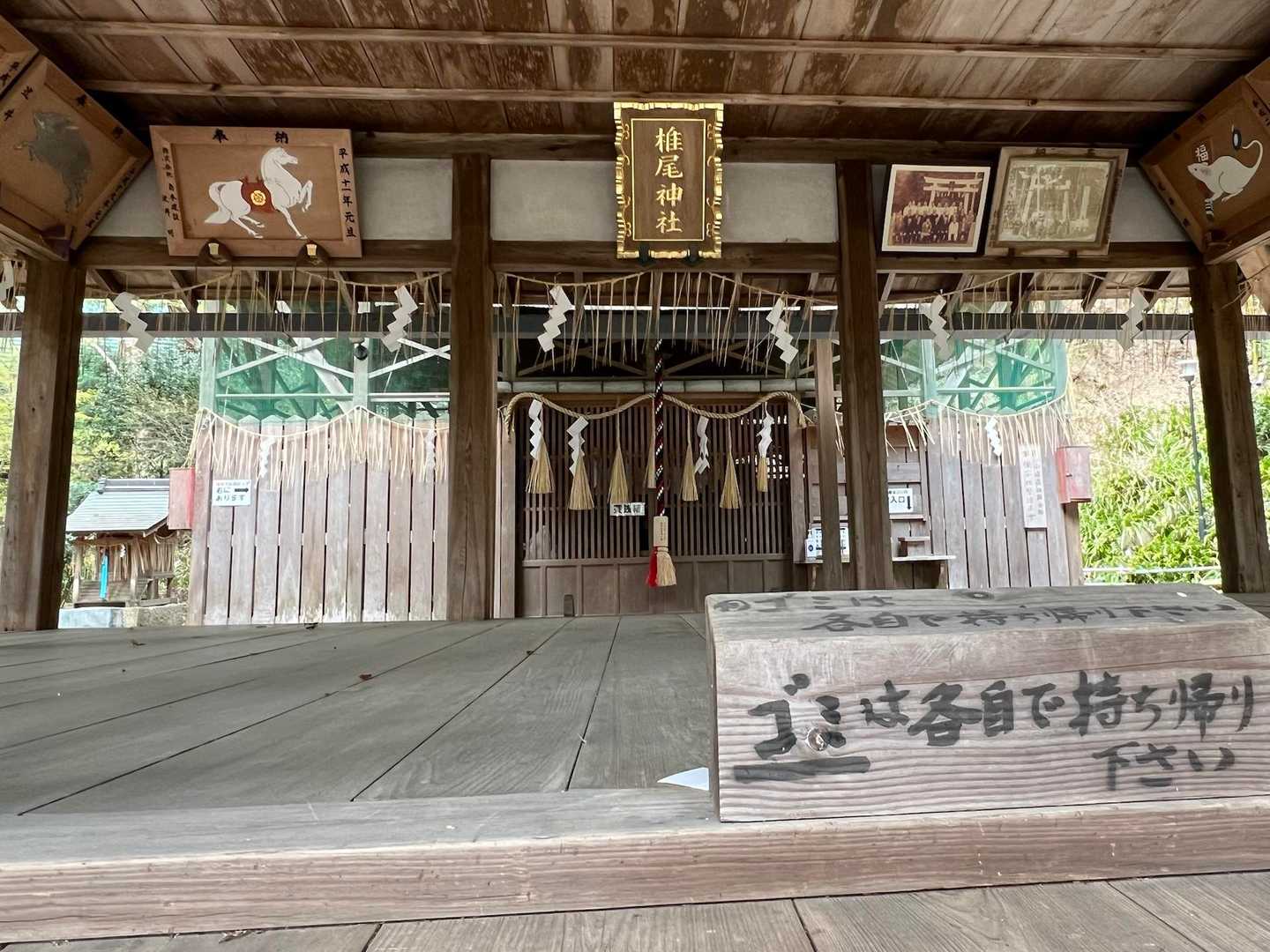 椎尾神社におりてきました。