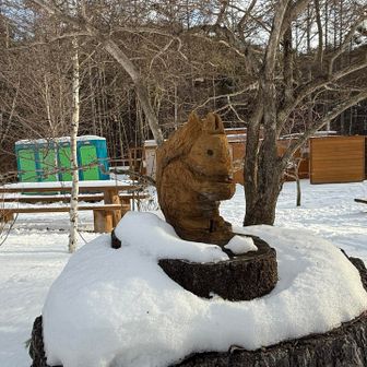 水呑場
リスさんまたね👋

🚾後ろの簡易トイレ使える