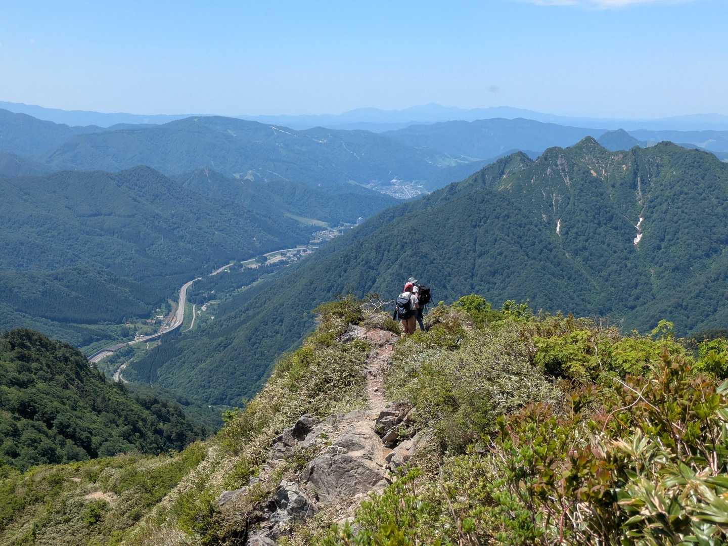 茂倉新道登山口-矢場の頭-茂倉岳 往復コースの写真