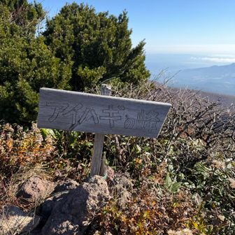 アイハギの峰から不忘山まで
ちょっとガレガレ岩場とめんどくさい山道に