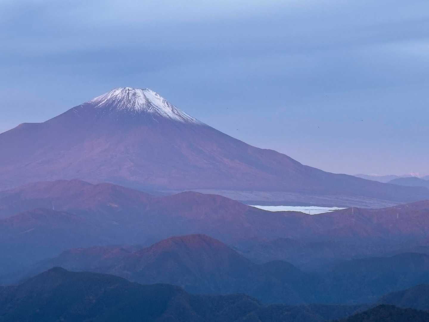 富士山と山中湖
