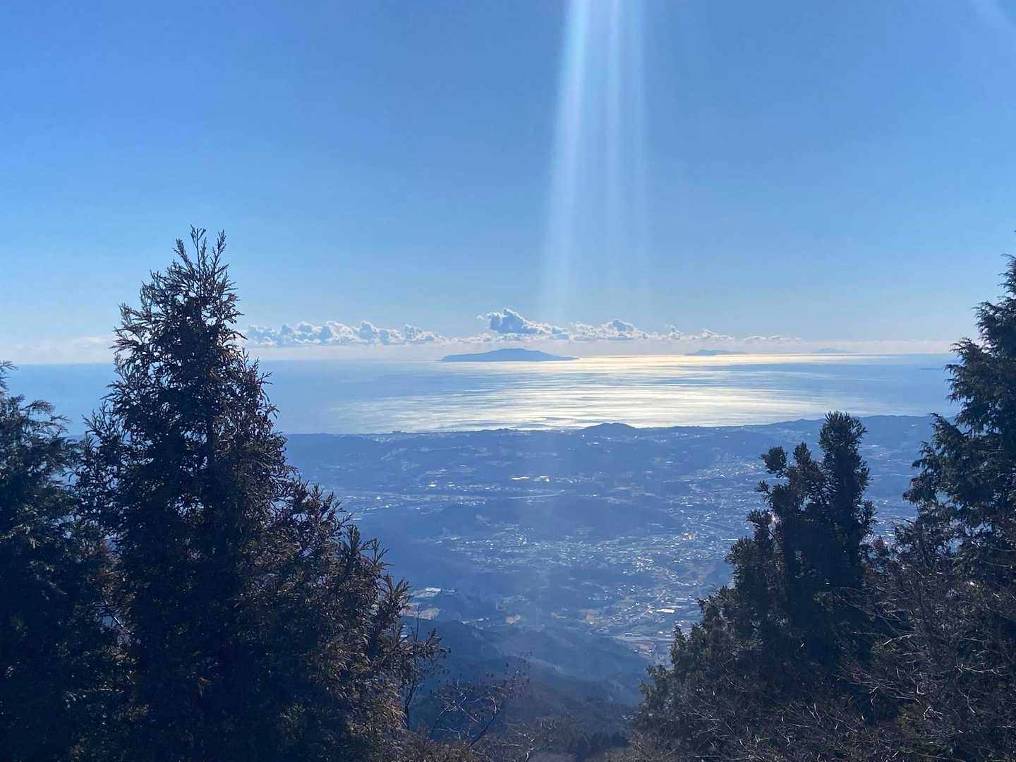 大島も見える