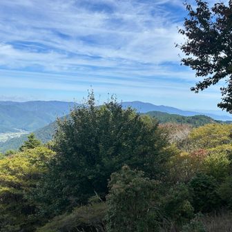 左はこれから向かう大原、右は琵琶湖