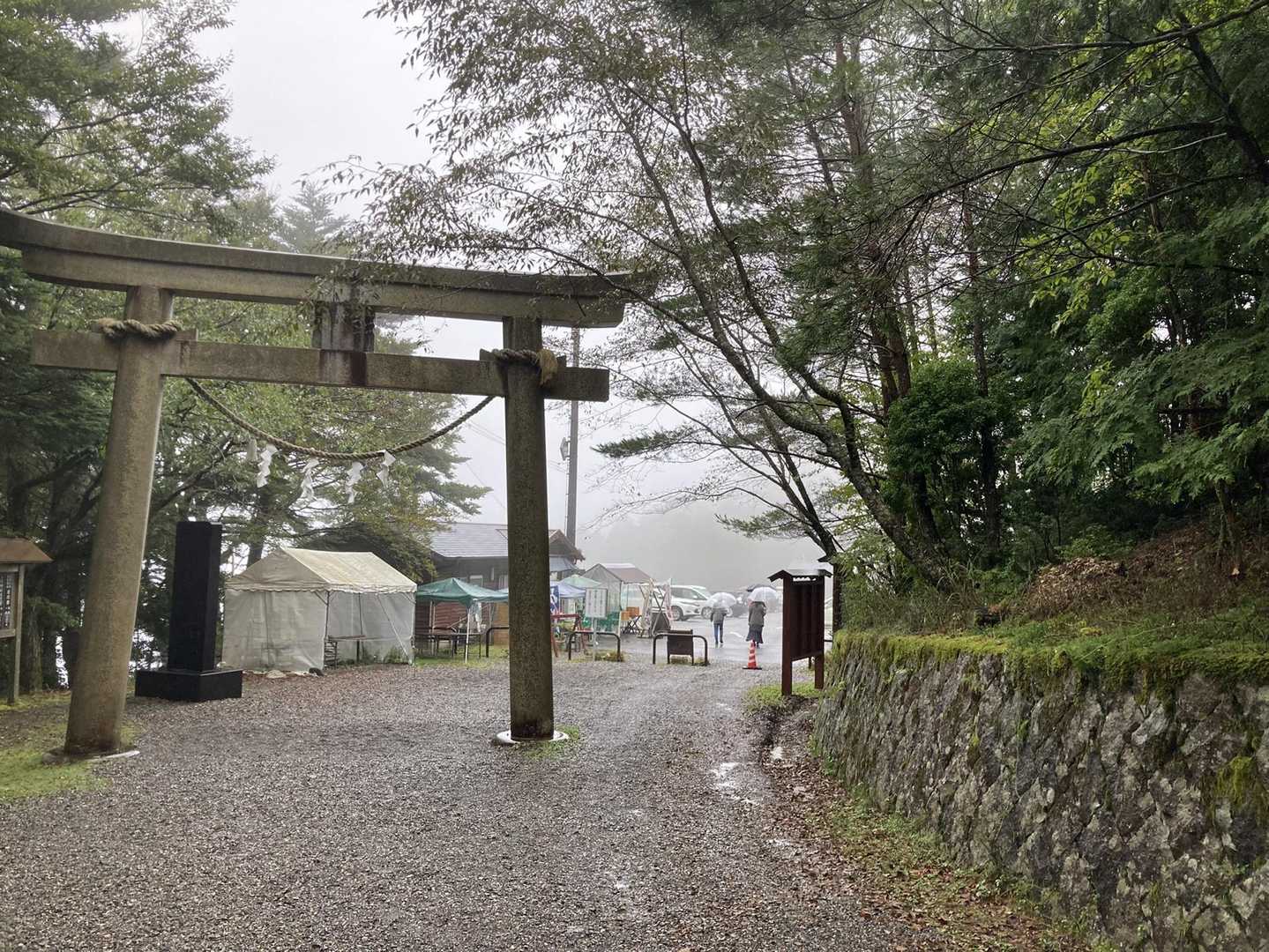駐車場に戻ってきました。
この後、南紀地方には、１時間降水量１００mmと言う大雨になりました。