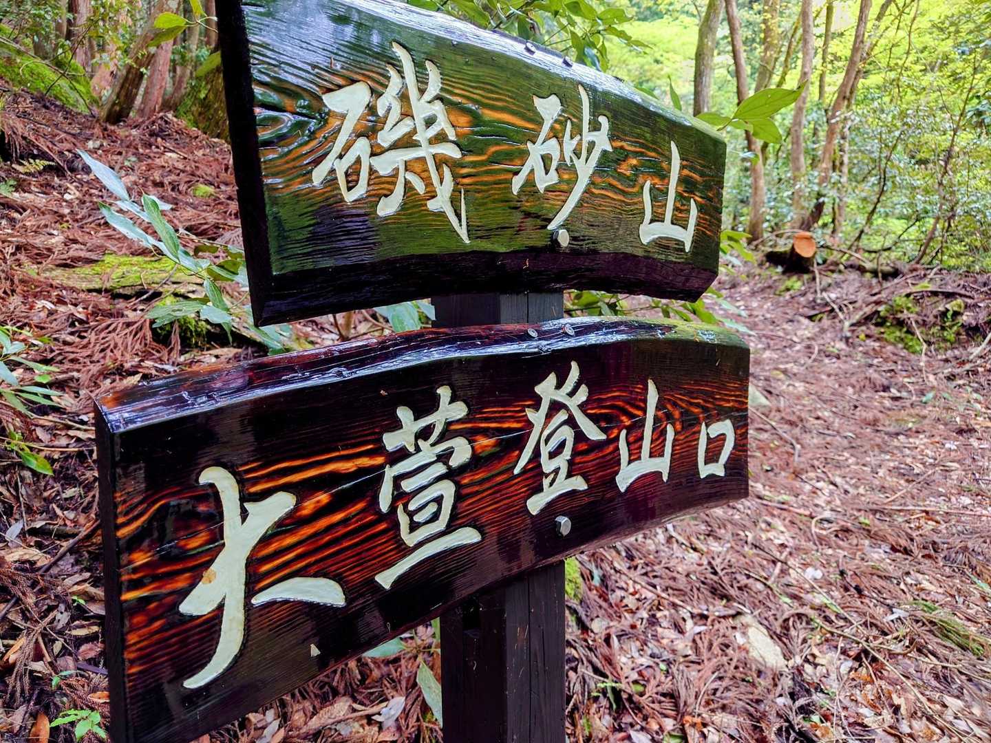 リニューアルして芸術の域に達した登山口案内板🙆‍♂
一見の価値アリですから🤔