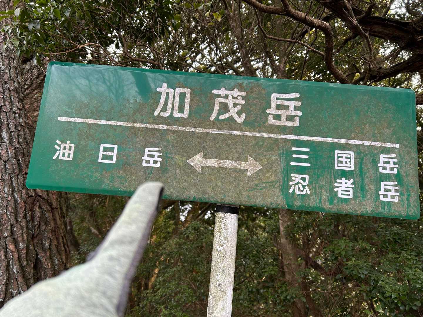 少し行くと…加茂岳
