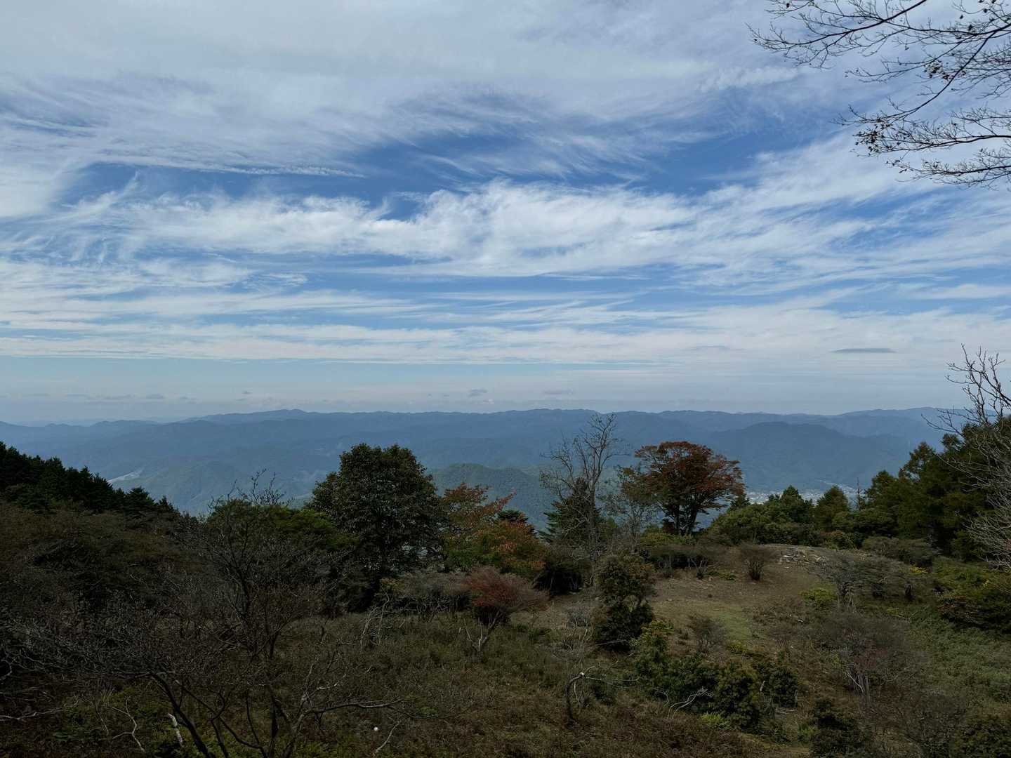 ロープウェイ比叡駅-横高山-水井山-仰木峠-戸寺バス停 縦走コースの写真