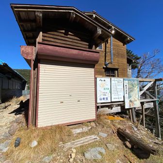 山彦荘に到着！
閉まってました🥲