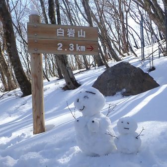 恒例の雪だるま
