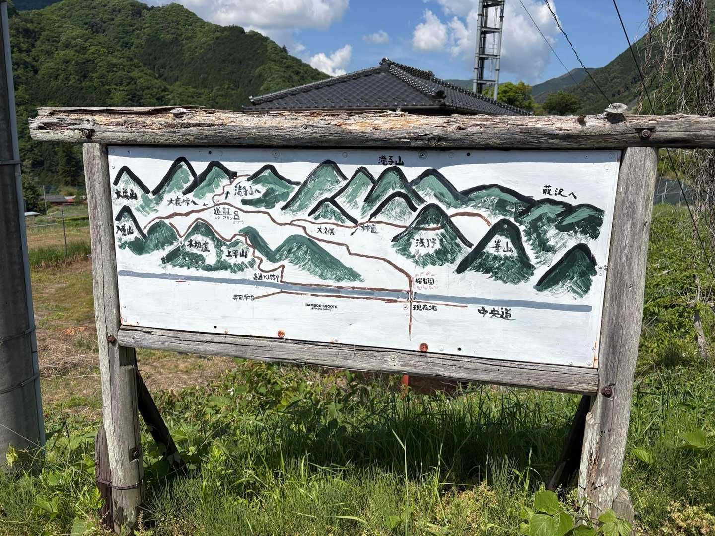 手書きの看板いいですね