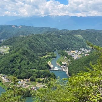 おおこば見晴台から
通称「信州のグランドキャニオン」