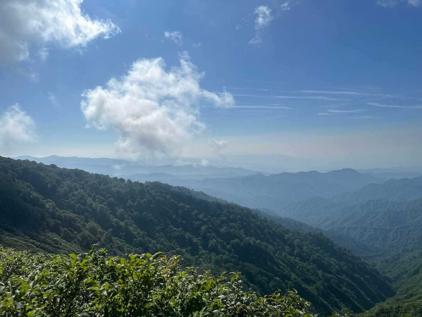 うっすら磐梯山とか安達太良山。励まされてる。