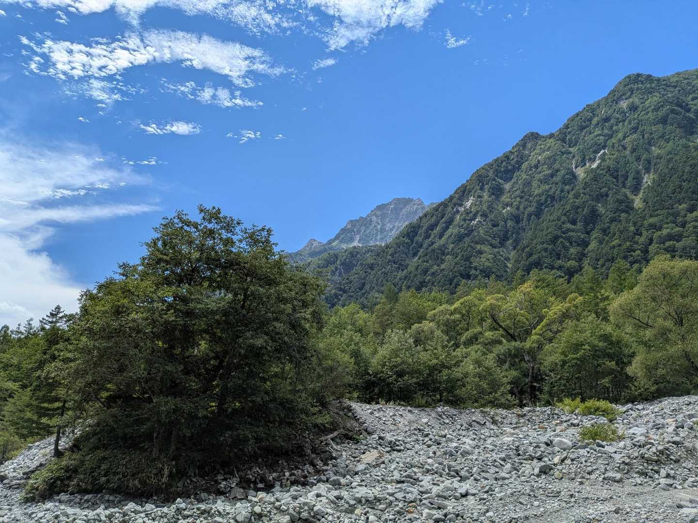 上高地バス停-河童橋-岳沢湿原-明神橋-槍見河原-赤沢岩小 往復コースの写真