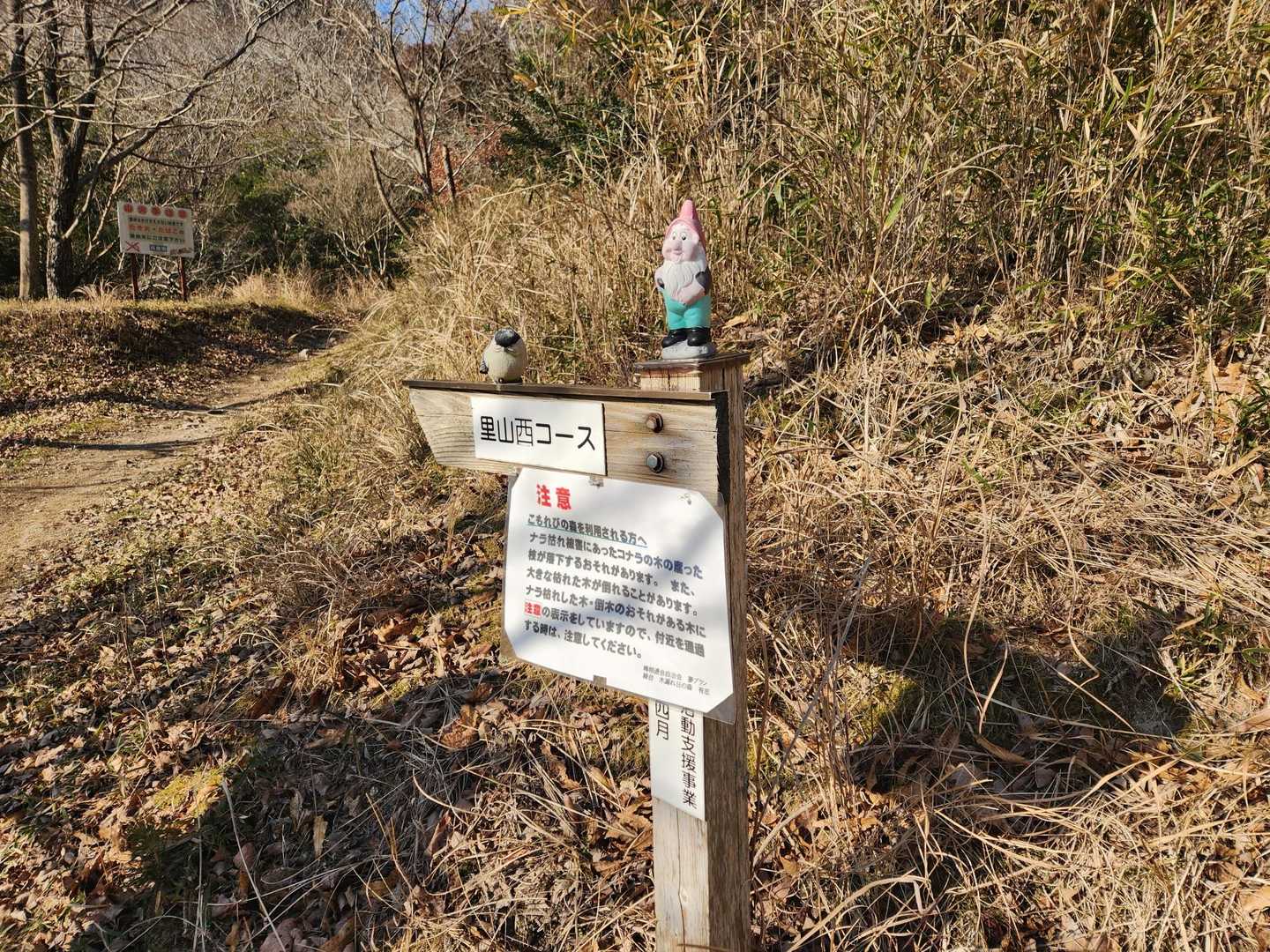 里山西コース登山口
良く整備された登山道