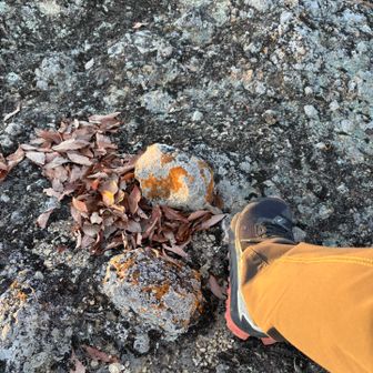 大きな火山岩塊
