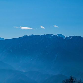 鳳凰三山越しの白根三山