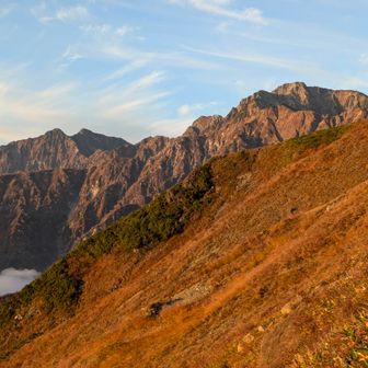 鹿島槍ヶ岳と五龍岳