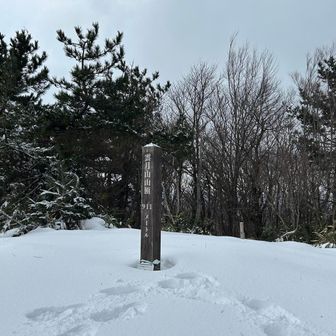 わいのトレースと山頂