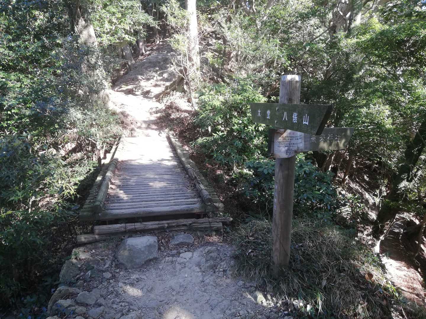 こんな木橋も、ありました😃🎶