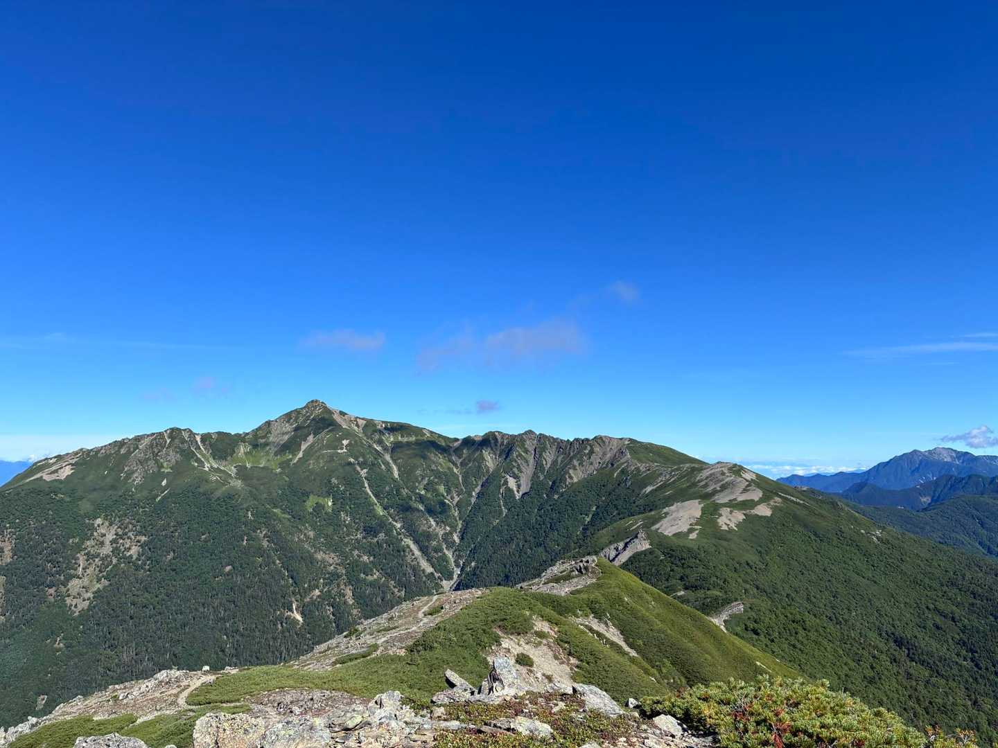 越路バス停-鳥倉登山口-三伏峠-三伏山-本谷山-塩見岳-塩 往復コースの写真