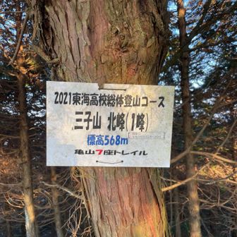 三子山北峰（Ⅰ峰）ピーク