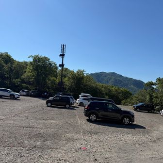 駐車場には、車がまばら