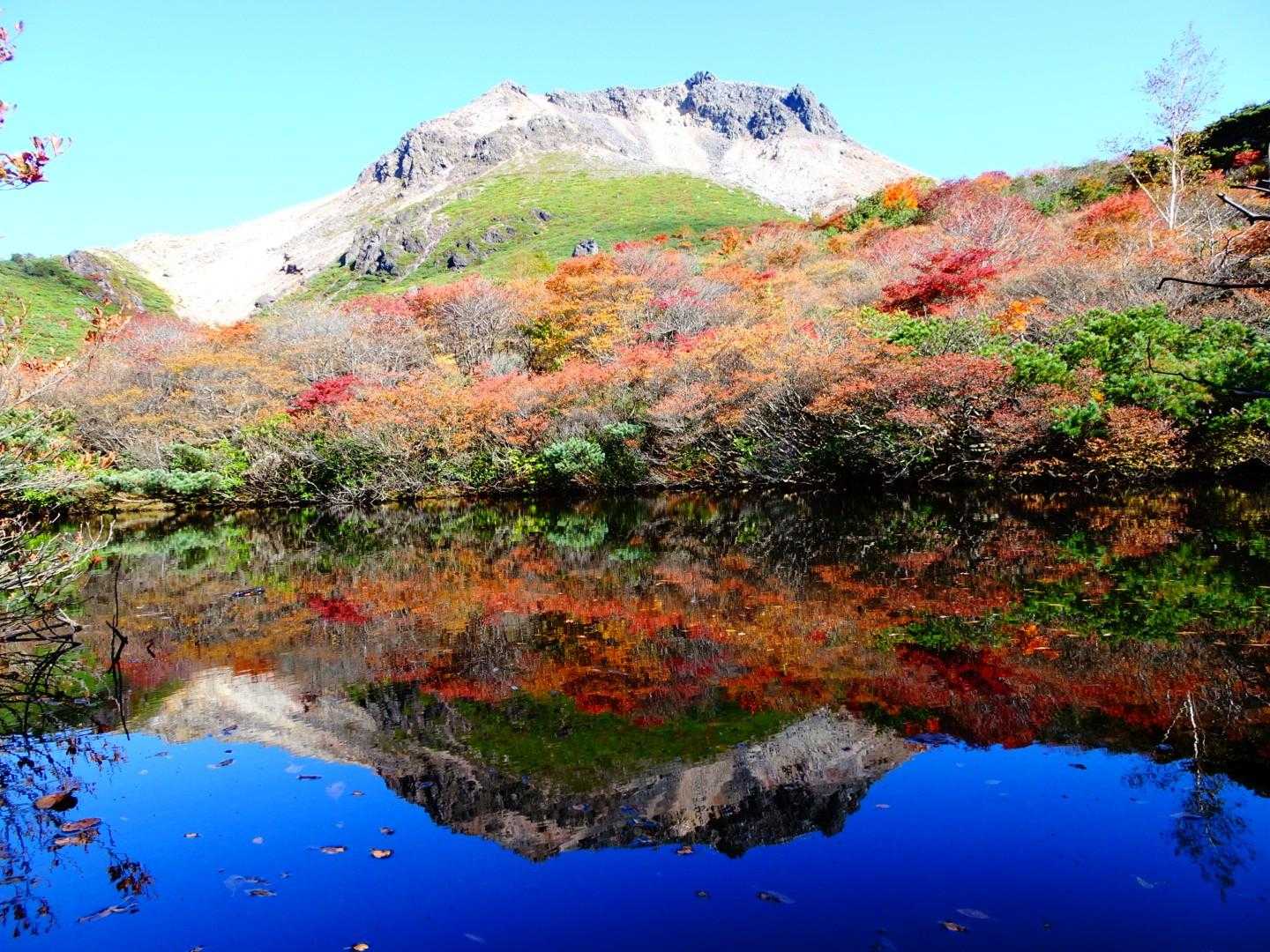 沼ッ原湿原登山口-白笹山-南月山-日の出平-姥ヶ平-日の出 縦走コースの写真