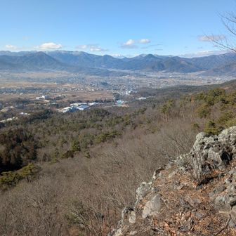 明神岩から青木村方面